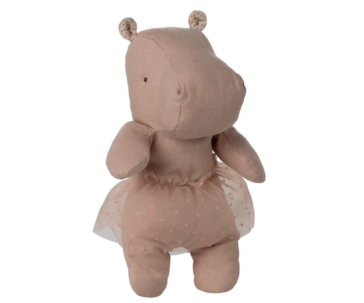 PELUCHE HIPPO ROSE AVEC TUTU
