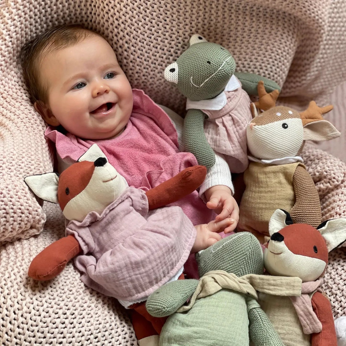 FANNY THE FOX RATTLE PLUSH TOY