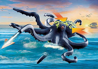 BATTLE AGAINST THE GIANT OCTOPUS "PIRATES"