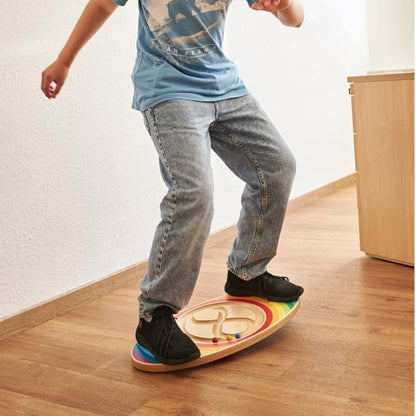 WOODEN BALANCE BOARD LABIRINTO