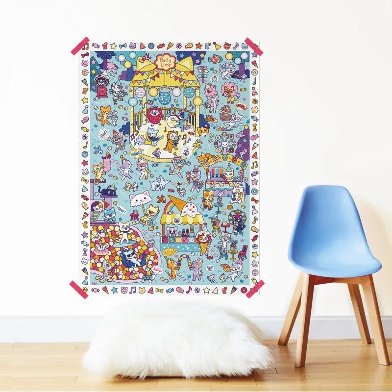 CREATIVE POSTER + 150 PARTY STICKERS