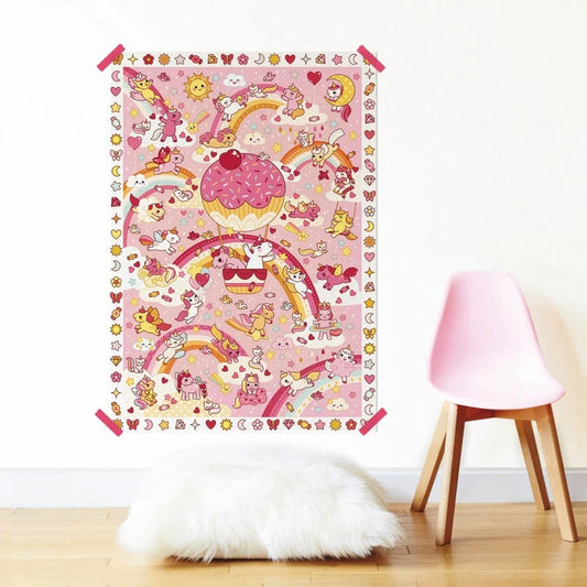 CREATIVE POSTER + 150 UNICORN STICKERS