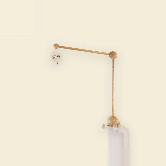 POTENCE EN BOIS AVEC MUSIQUE POUR MOBILE MARY LE MOUTON