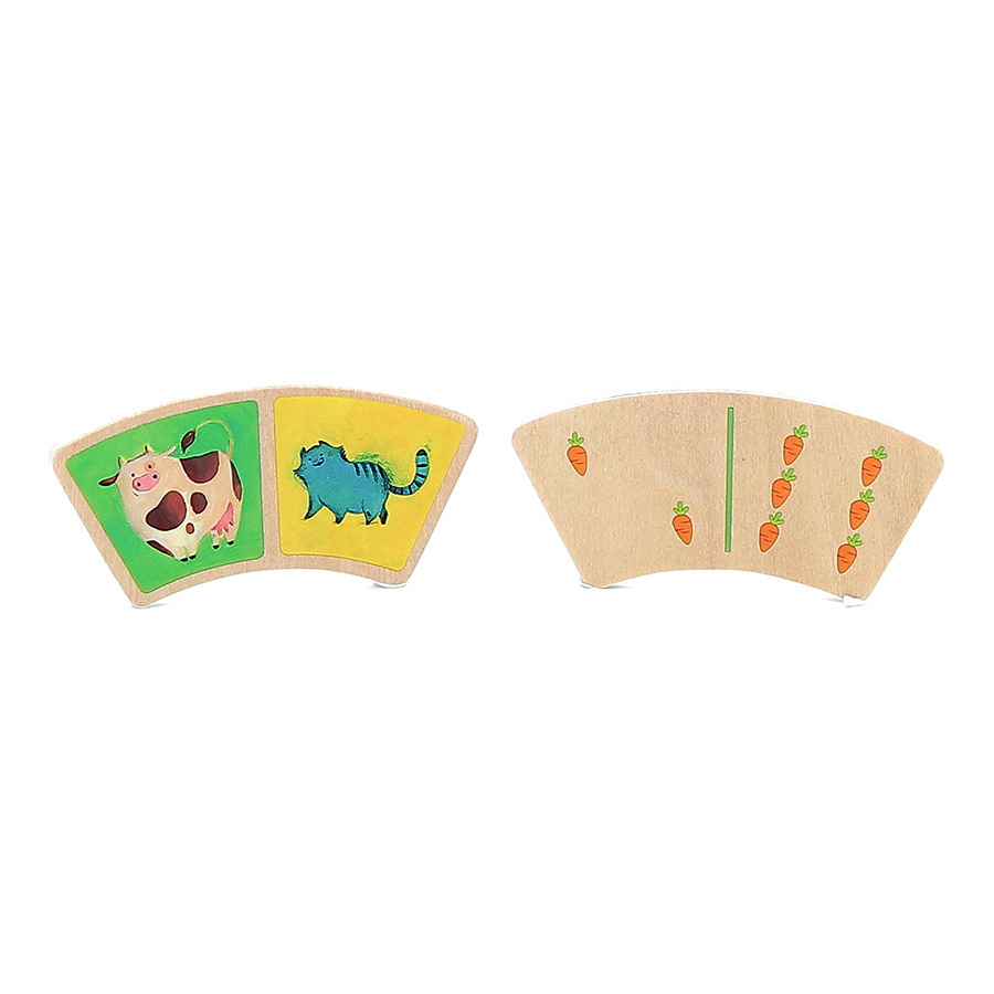 FARM WOODEN DOMINOES