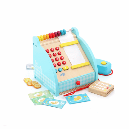 CAISSE ENREGISTREUSE EN BOIS "JOUR DE MARCHÉ"