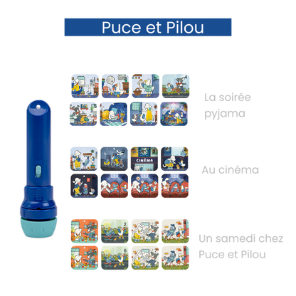 "PUCE ET PILOU" STORY LAMP