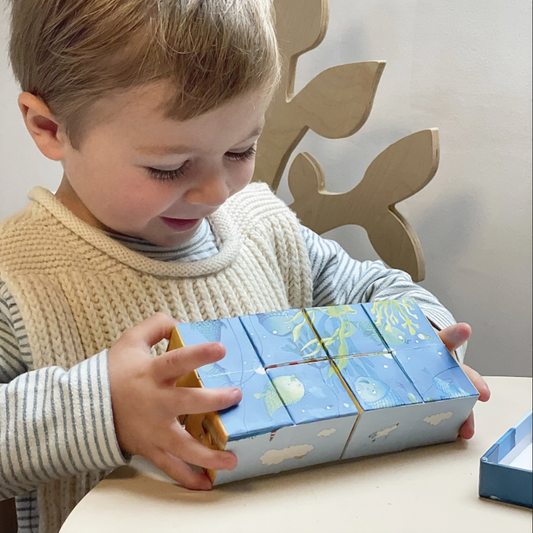 PUZZLE 8 CUBES ARTICULÉS - LA MER