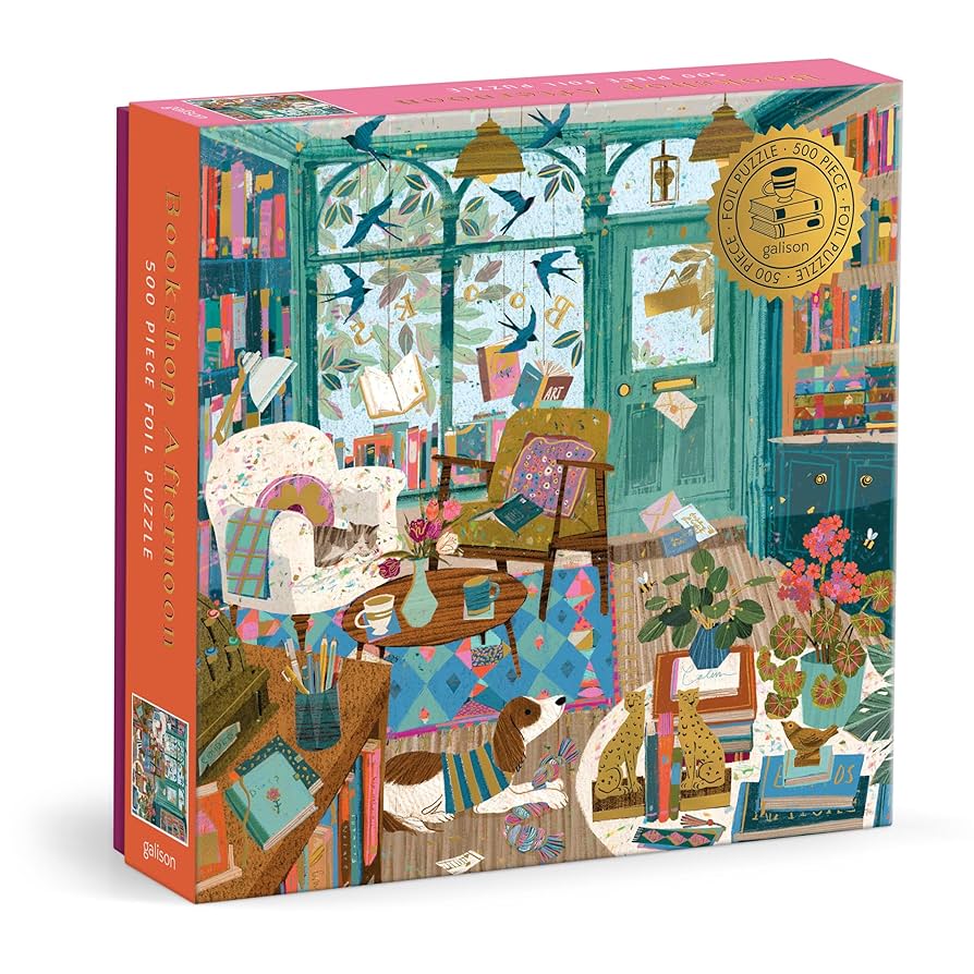 Foil Puzzle "Bookshop Afternoon" 500 Pieces