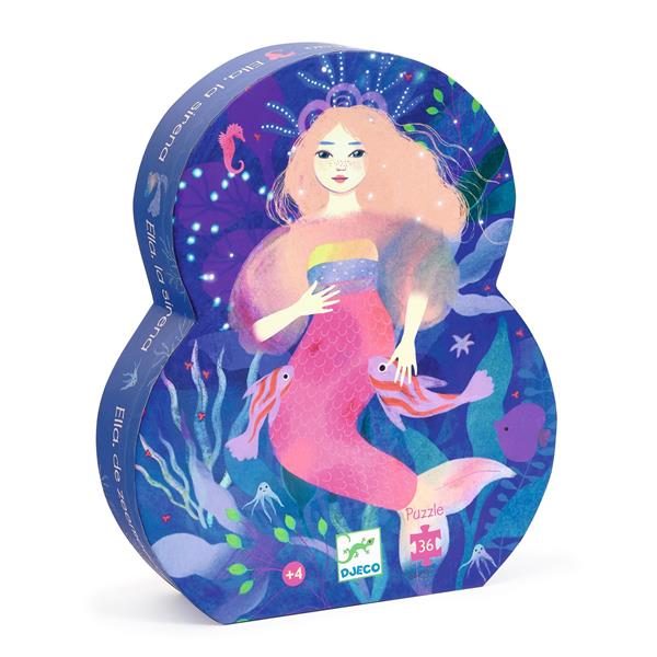 "ELLA THE MERMAID" SILHOUETTE PUZZLE 36 PCS