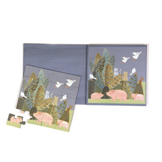 2 MAGNETIC PUZZLES "COUNTRYSIDE" 20 PCS