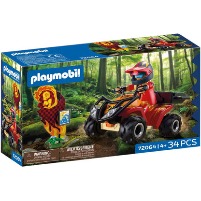 Boîte du jeu Quad tout-terrain Offroad Playmobil 72064 de 34 pièces pour enfants dès 4 ans.