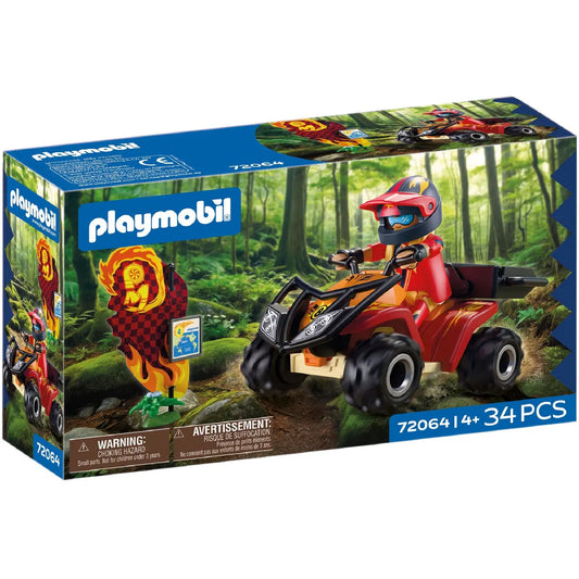 Boîte du jeu Quad tout-terrain Offroad Playmobil 72064 de 34 pièces pour enfants dès 4 ans.