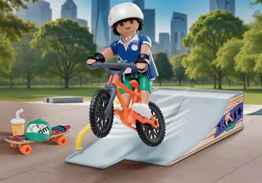 SKATEBOARDER WITH RAMP "MY LIFE"