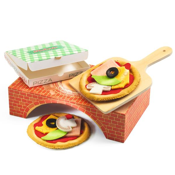ROBERTO PIZZA WOODEN AND FELT PIZZAIOLO BOX