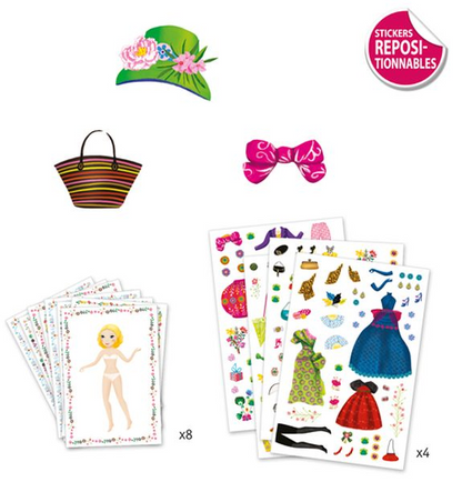 "MASSIVE FASHION" STICKERS AND PAPER DOLLS