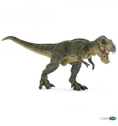 GREEN RUNNING T-REX DINOSAUR FIGURE