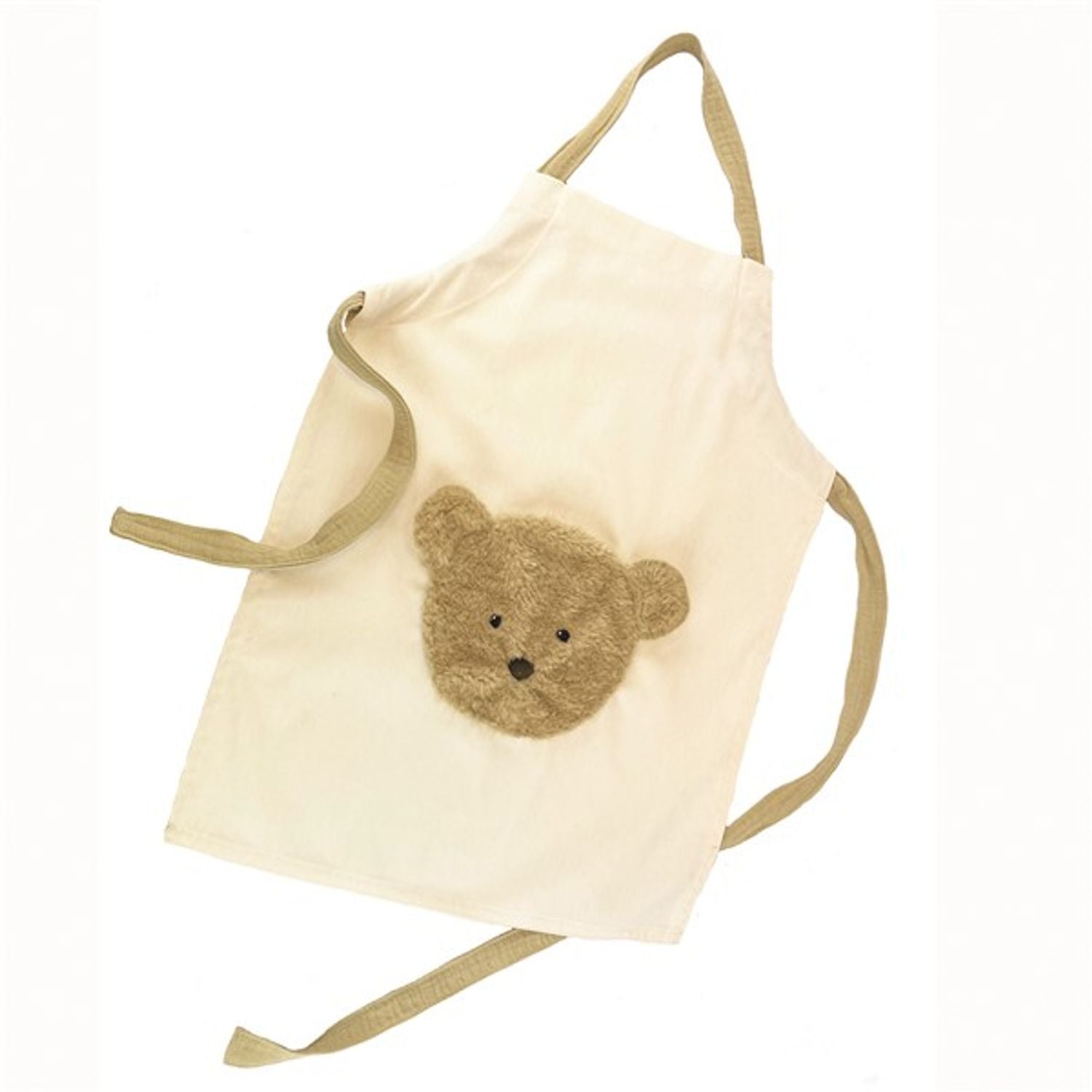 tablier en coton pour enfant avec ourson sur le devant 