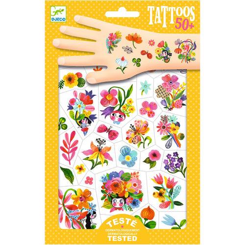 TATOUAGES TEMPORAIRES "AQUA FLOR"