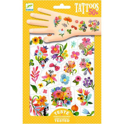 TATOUAGES TEMPORAIRES "AQUA FLOR"