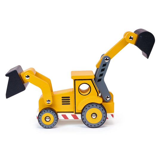 WOODEN BACKHOE TRUCK