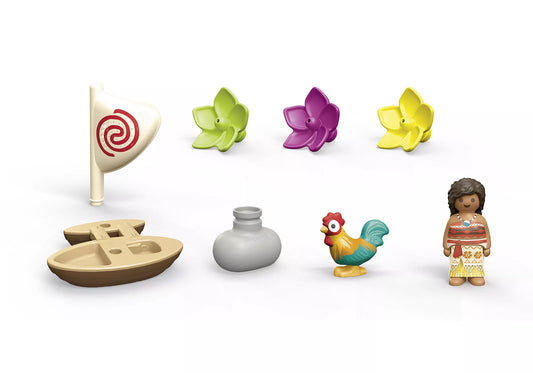 VAIANA ET BATEAU À VOILE "JUNIOR AQUA"