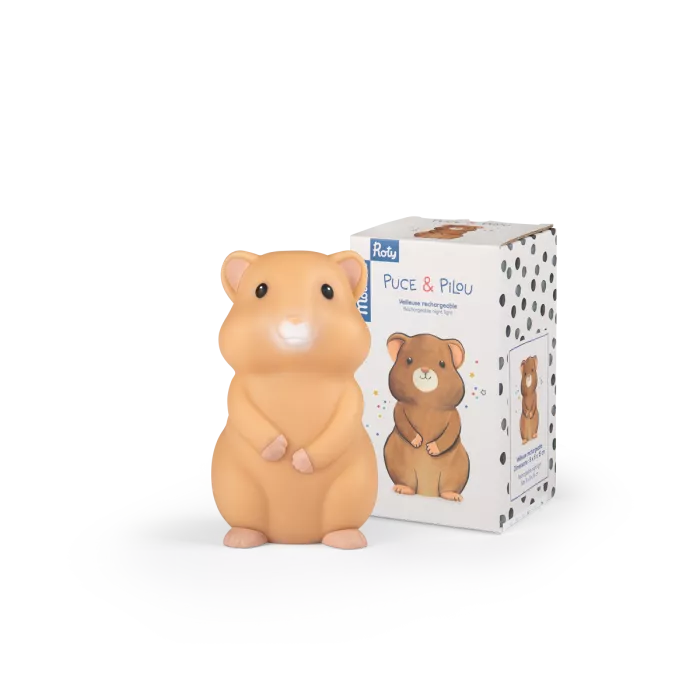 VEILLEUSE HAMSTER (USB) "PUCE ET PILOU"