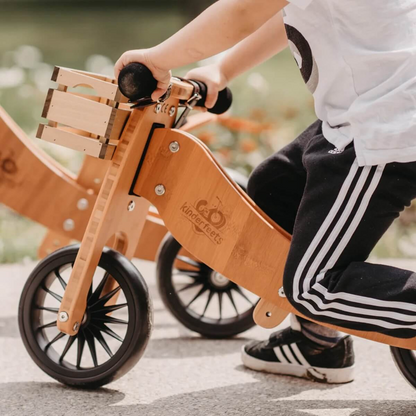 WOODEN TRICYCLE AND EVOLVING BALANCE BIKE