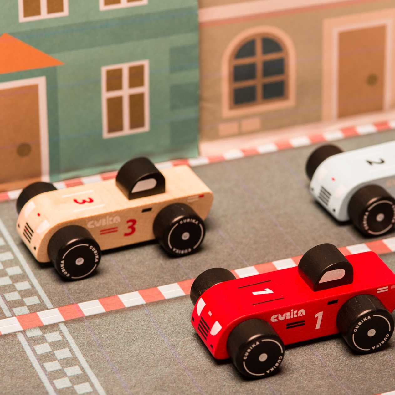 WOODEN RACING CARS