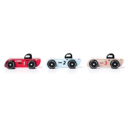 WOODEN RACING CARS