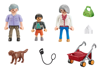 GRANDPARENTS WITH GRANDSON "CITY LIFE"