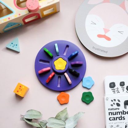 12 CRAYONS FLEURS POUR LES PETITS