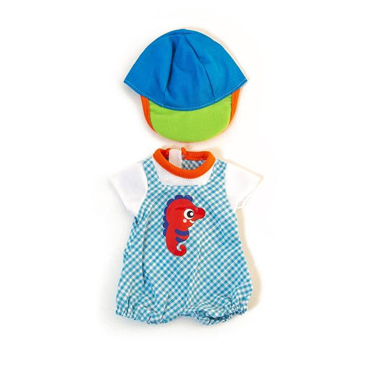 WARM TEMPERATURE OVERALLS SET FOR 32 CM DOLL