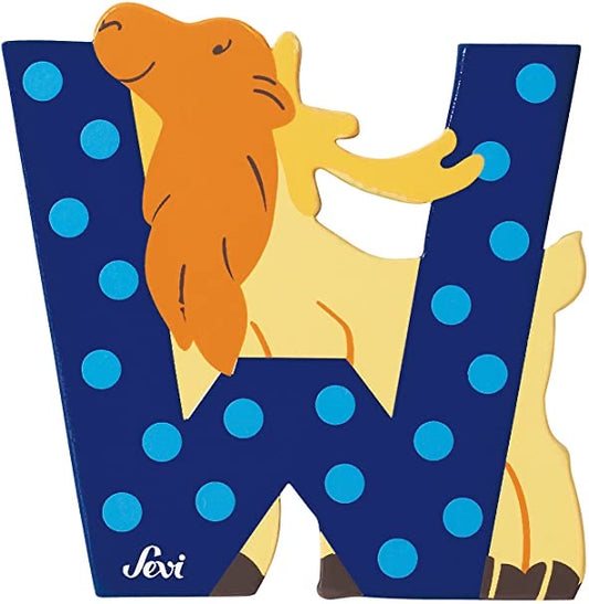 WOODEN LETTER W - ELK